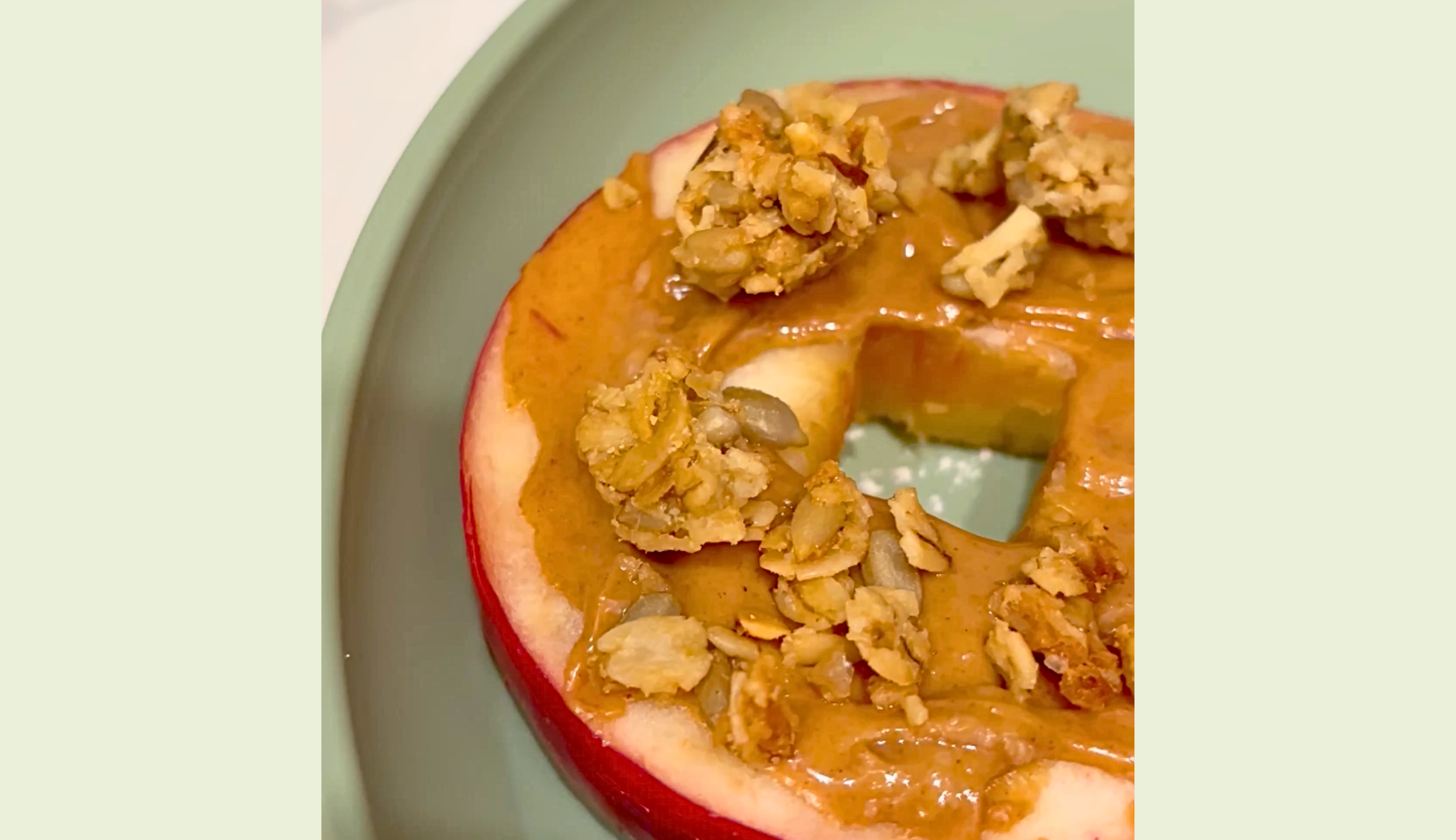 Peanut Butter, Granola, Apple, & EllaOla Stack