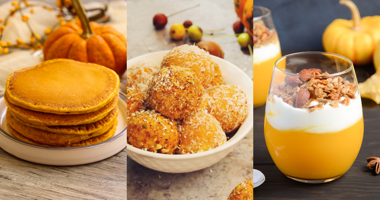 3 Easy & Tasty Pumpkin Treats for Kids in 5 Minutes With 15 Fruits & Veggies