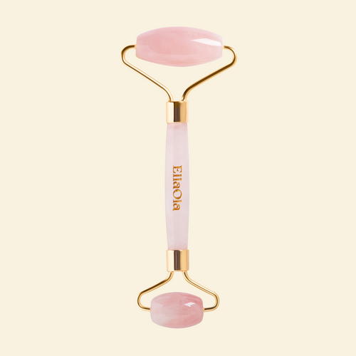 Rose Quartz De-Puffing Facial Roller