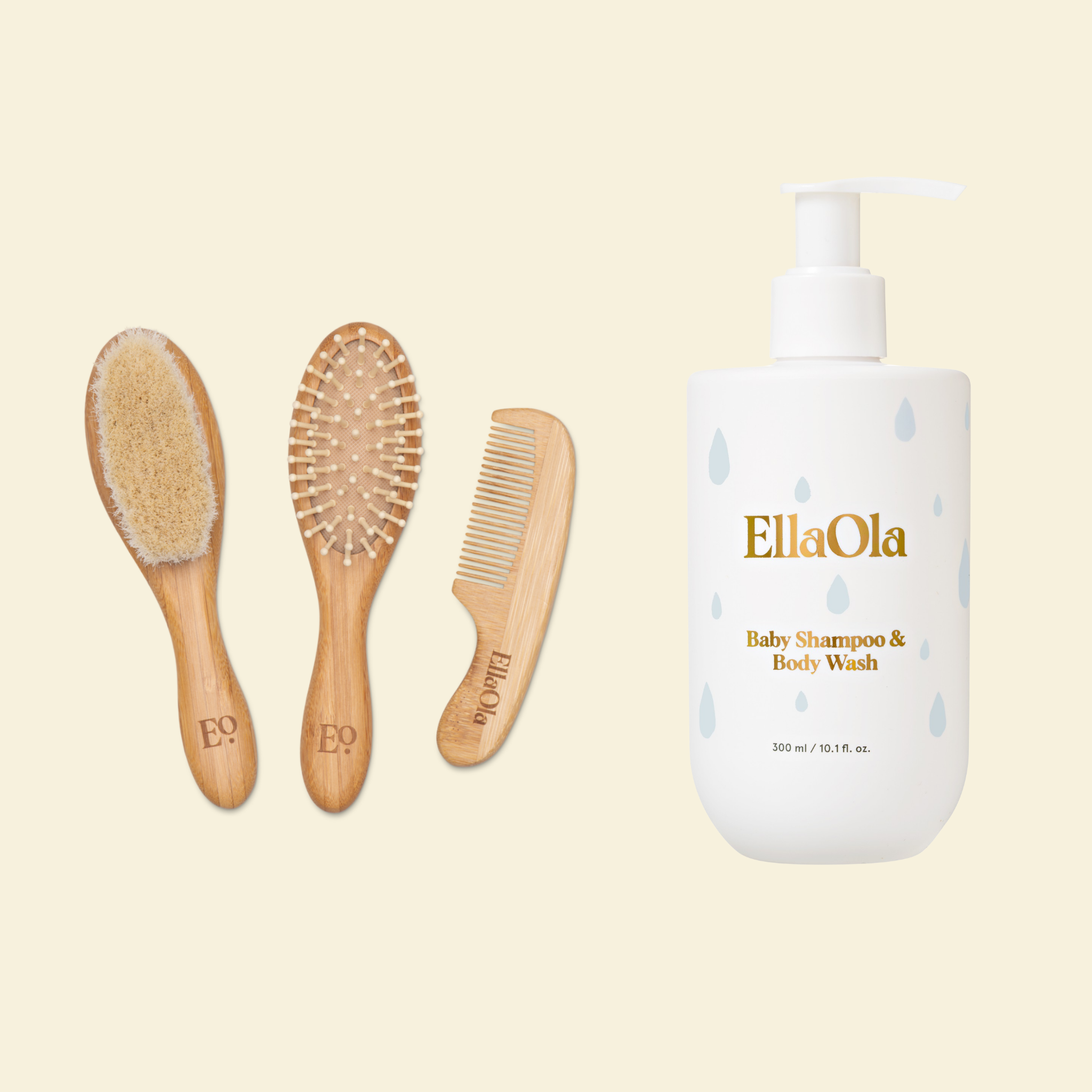 Bath Time Baby Hair Care Set