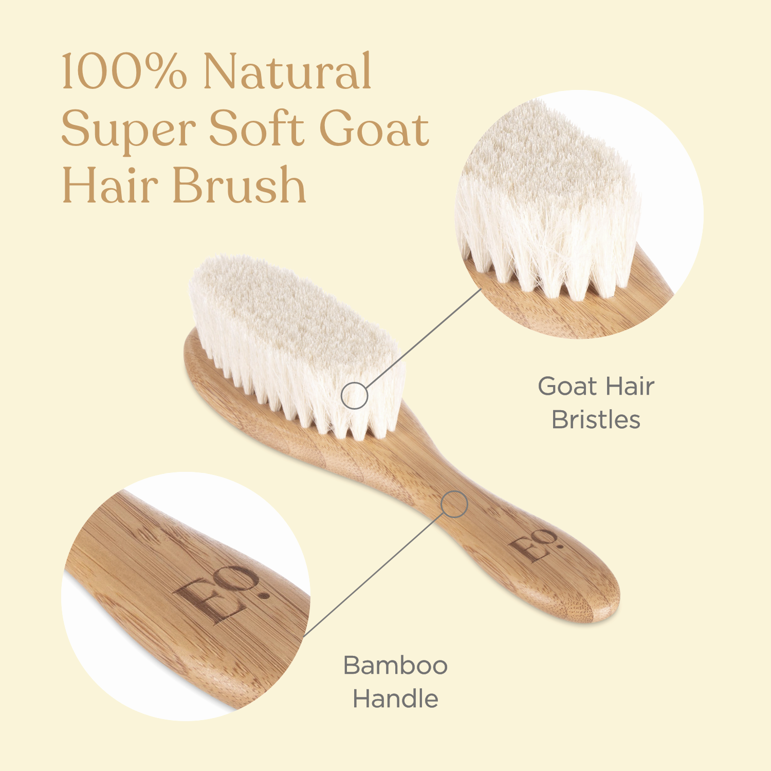 3-Piece Bamboo Brush & Comb Set