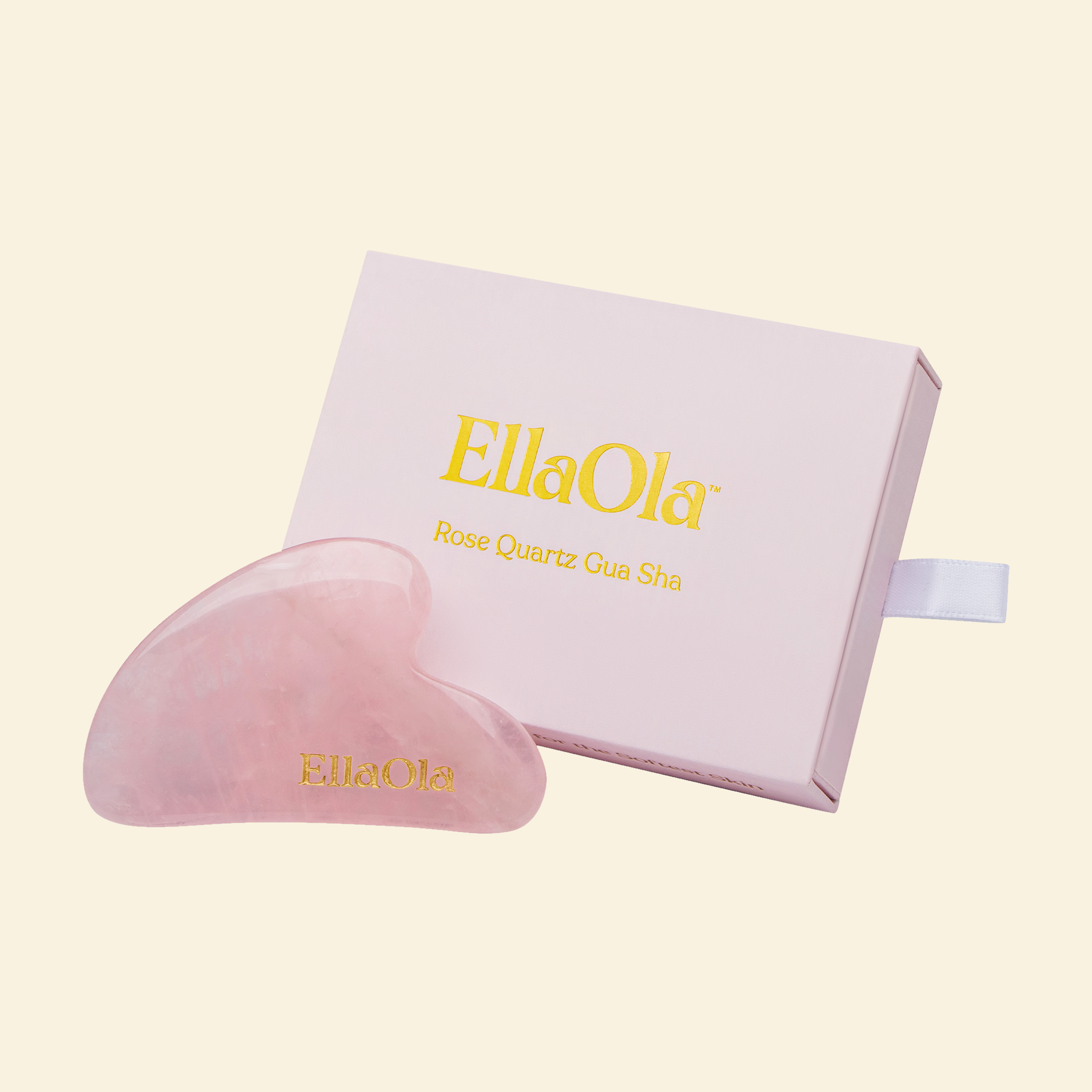 Rose Quartz Gua Sha Facial Lifting Tool