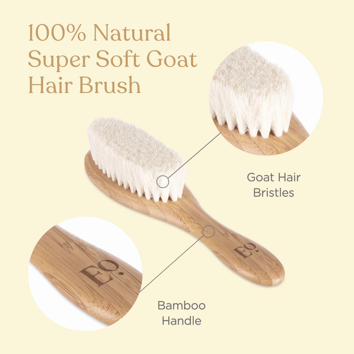 Ultra Soft Natural Baby Hairbrush